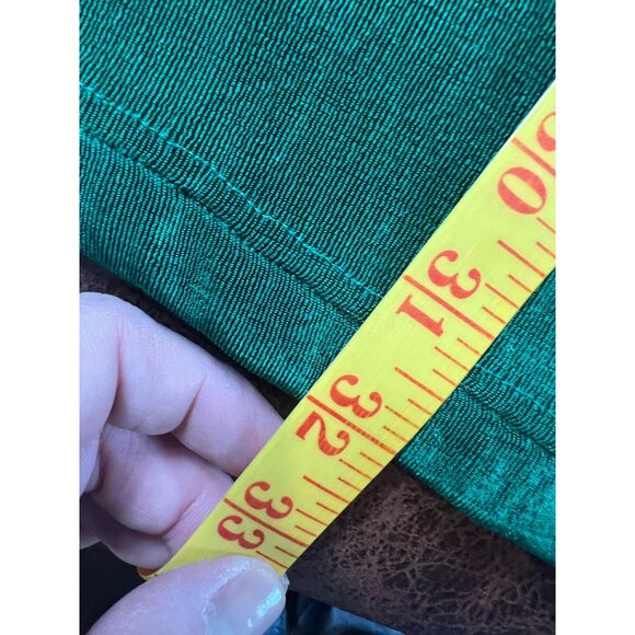 Plus By Peggy Lutz Green Textured Slinky Cardigan Short Sleeve Top Set 18/20 - Picture 8 of 11